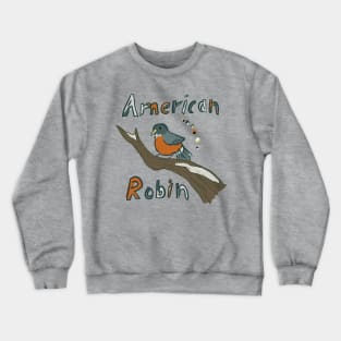 Funky American Robin Crewneck Sweatshirt